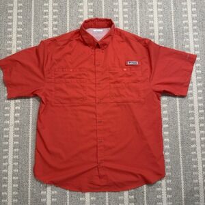 Columbia Men's PFG Omni Shade Fishing Shirt Short Sleeve Large